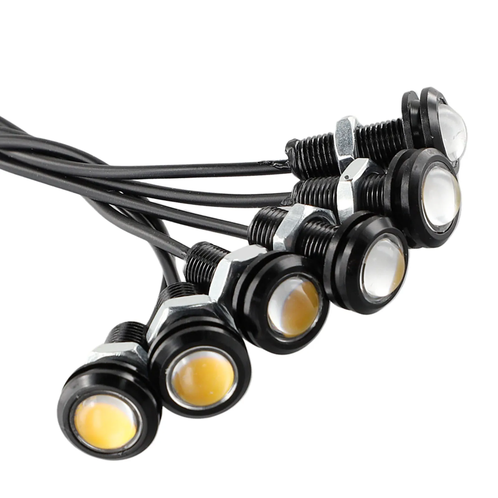 

High Quality Left Right LED Lights Lamp Accessories Replace Replacement Spare Waterproof 3000K 6pcs Set Amber Bumper Grill