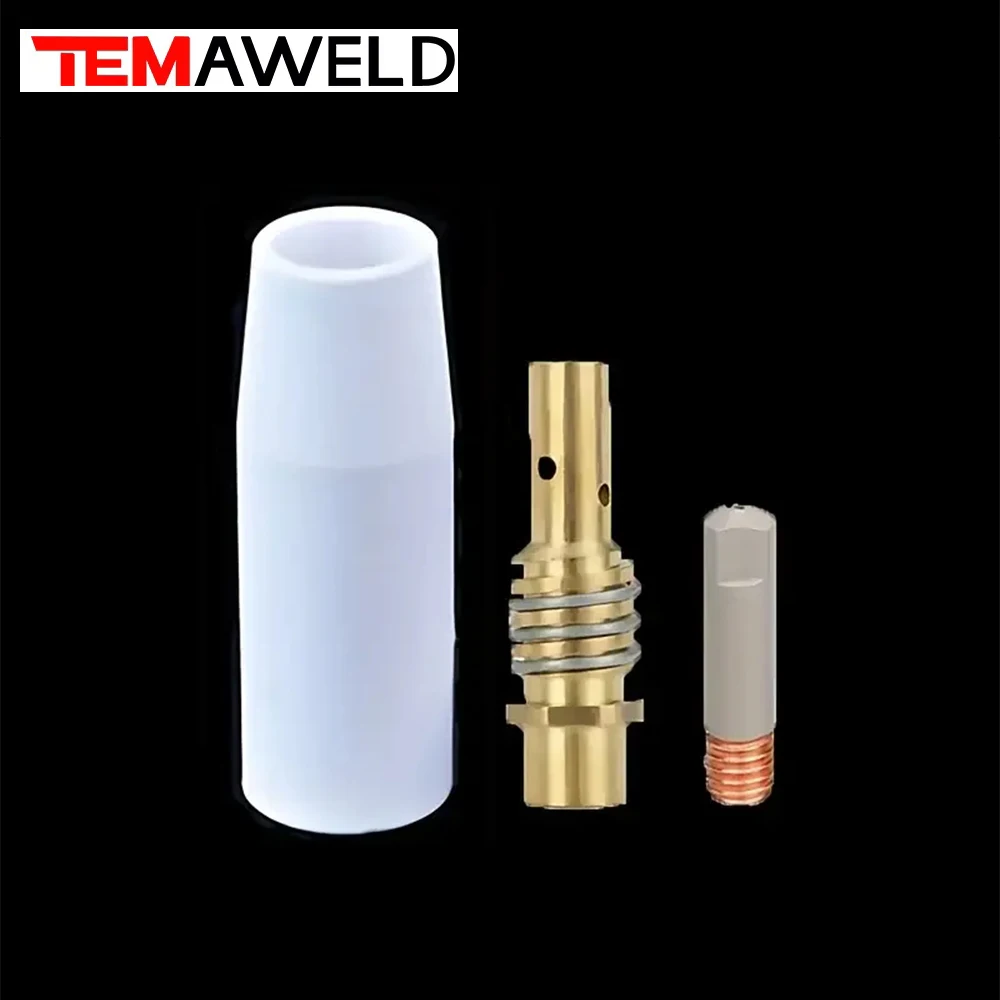 Buse de protection conductrice antiadhésive en céramique, 3 pièces/paquet, MB-15Ak 14Ak Mig, nouveau revêtement, scories de soudage, accessoire blindé européen