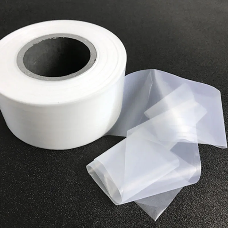 Film plastico in PTFE traslucido, Film in PTFE resistente alla corrosione utilizzato per sigillare materiale lubrificante, nastro sigillante antiaderente