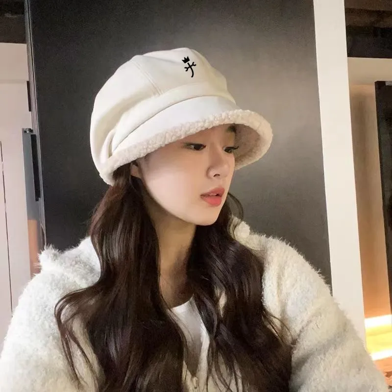 

골프모자 2024 Women Winter Golf HatLeisure and Fashionable Coldproof Thickened Lamb Down Fisherman's Women Golf Cap 골프모자 남자 명품