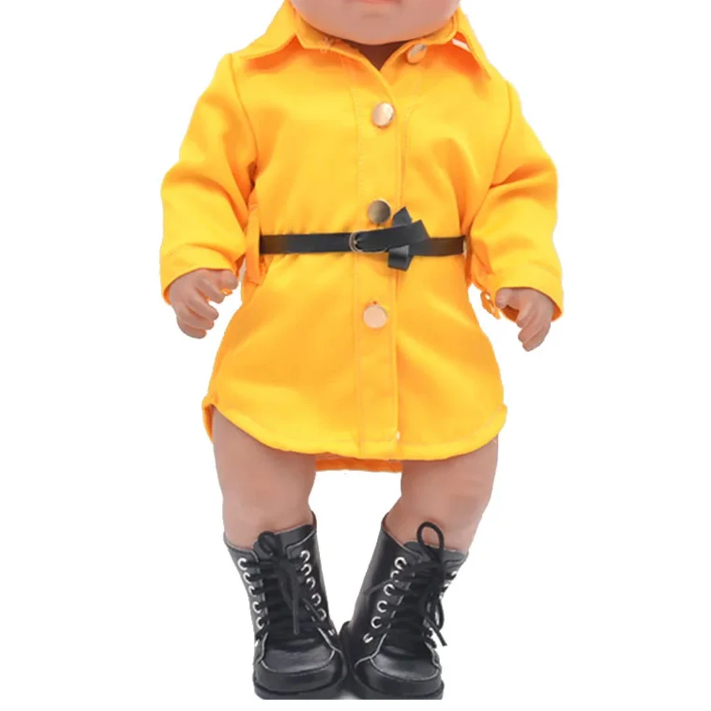 Doll clothes for 43 cm toy new born doll and American doll Casual crawling clothes baby Cartoon suits doll clothes barbie doll clothes