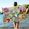 Cartoon A-alice In W-wonderland Anime Beach Swimming Towel Soft Absorbent Washcloth Children's Gifts For Kids Travel Camping Gym 5