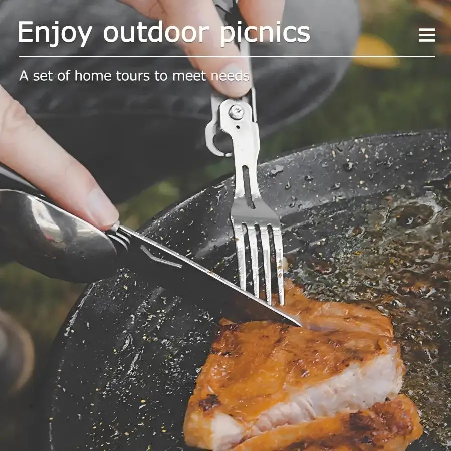 6-in-1 Camping Cutlery Set 5