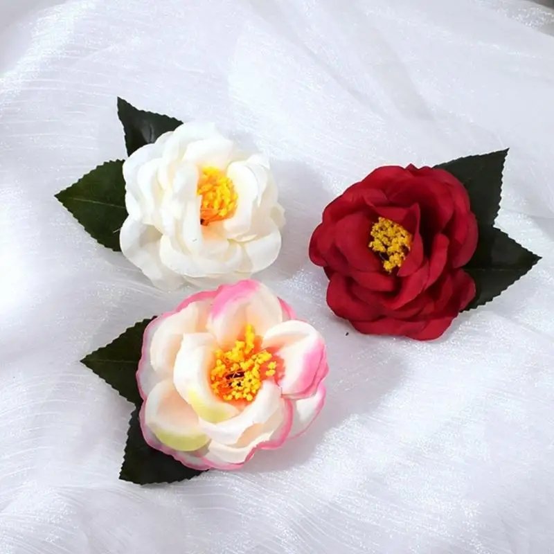 10pcs Kleine 2,76 -Zoll -Blütenknospen Künstlicher Blumenkopf für Hochzeitstisch Mittelstücke zum Nähen von Handwerkskleidung – Detail 10