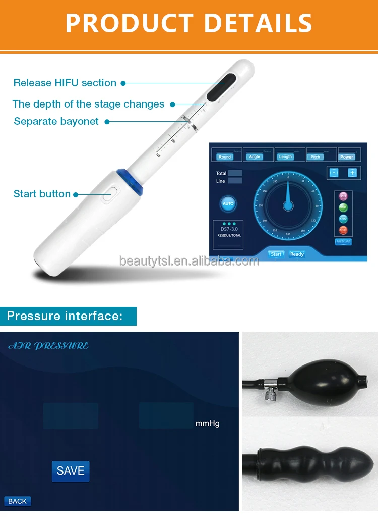 HIFU vaginale verjongingsmachine draagbare vaginale aanscherping hifu/vagina aanscherping machine