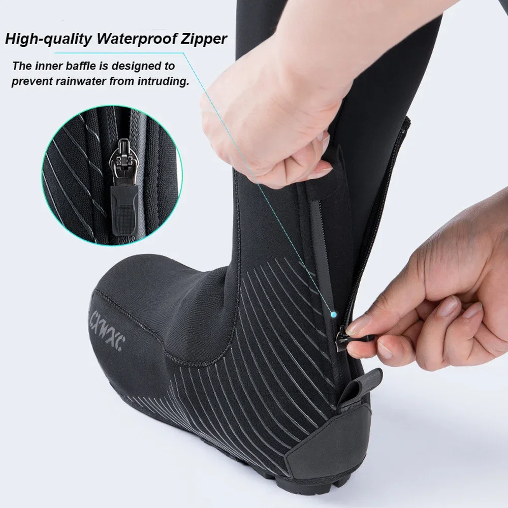 Bicycle Shoe Covers Winter Warm Windproof Waterproof Anti-skid shoe covers