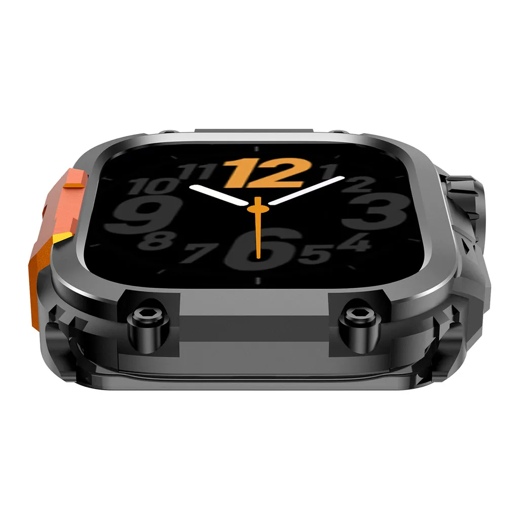 Premium Metal Alloy Protective Case for Apple Watch - Anti-Fall Frame Protector