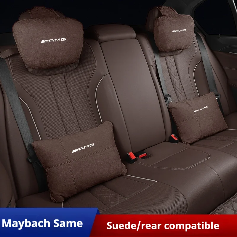 Car Headrest Lumbar Rest Cushion Neck Support Neck Pillow For Mercedes-Benz AMG A C E S V Class Sprinter GLC ML SLK CLS GLA GLK