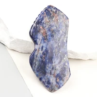 Sodalite New Shape Gua Sha Tool Face Massager Skin Care Neck Body Sawtooth Scraping Board Beauty Product 1