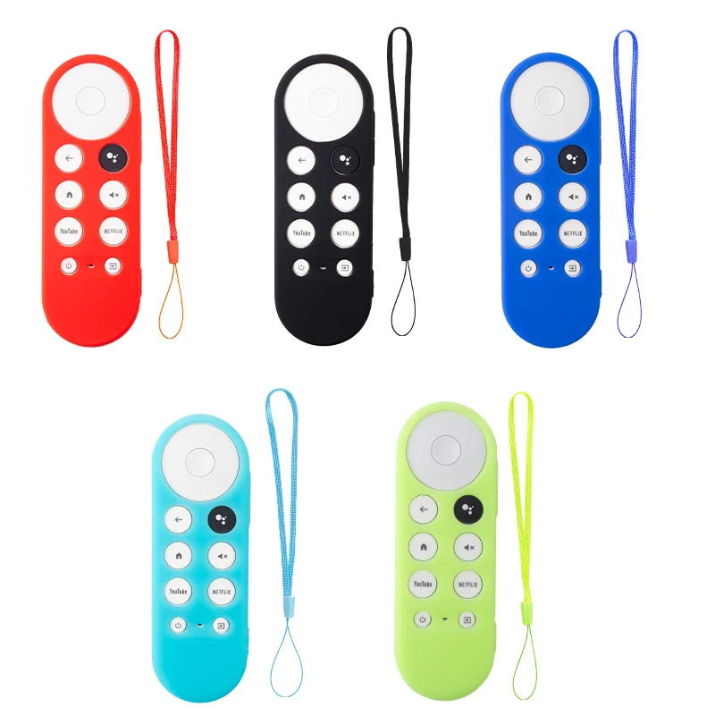 Silicone Remote Case Silicone Protective Case Google Chromecast SmartTV Remote Control Non-slip Soft Durable Shockpro Protective Cover Shell