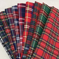 England Academy Style Scotland Plaid Classic School Uniform Skirt TR Fabric COS Uniforms Dress DIY Home Apparel Sewing Fabric