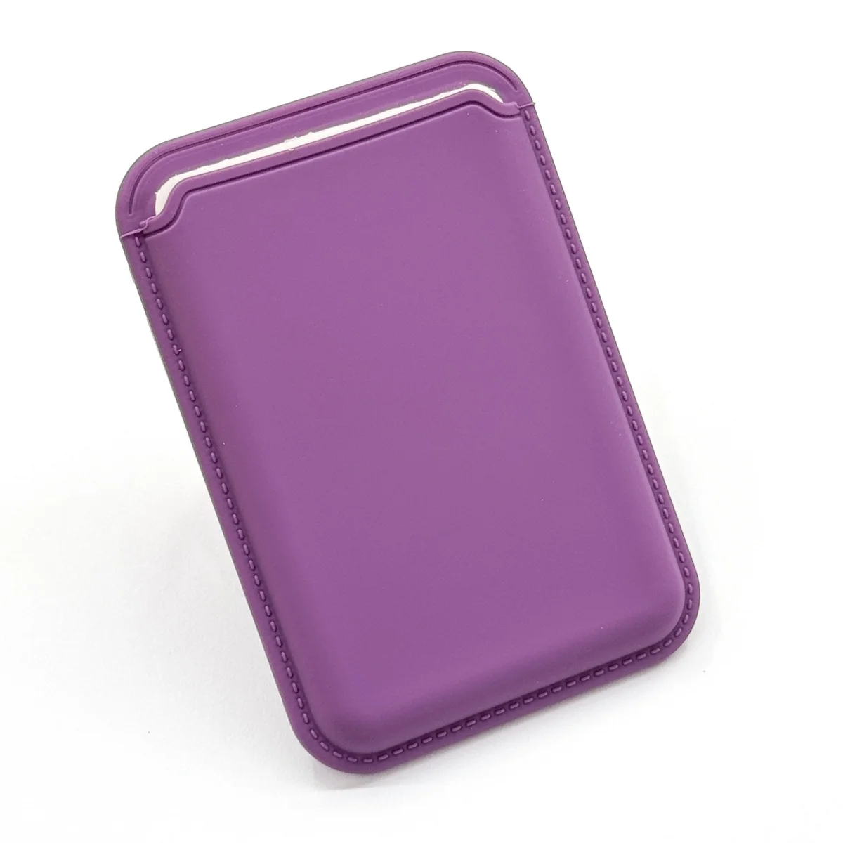 Magnetic Silicone Wallet Stand with RFID Protection and Photo Pocket