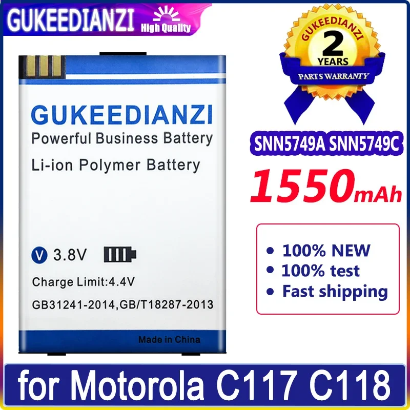 Аккумулятор SNN5749A SNN5749C 1550 мАч для Motorola C117 C118 C155 C139 C115 C116 C157 V171 W150I W200