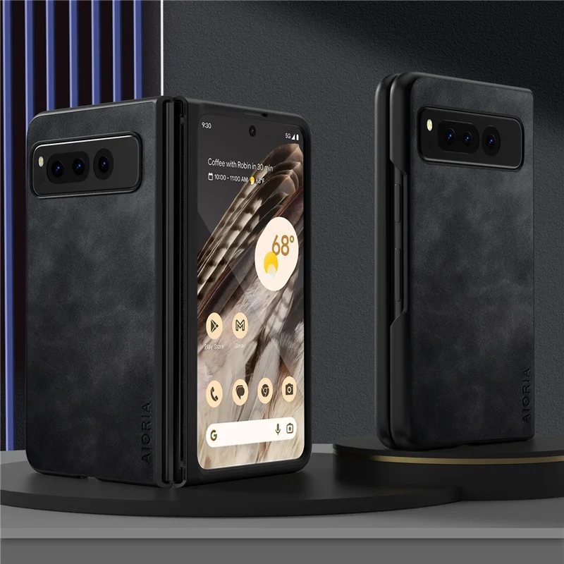Custodia In Pelle Per Google Pixel Fold Coque Silky Feel Cover Opaca Resistente Per Google Pixel Fold Case Funda