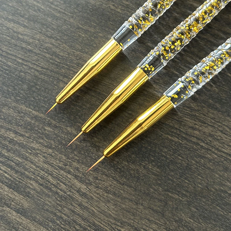 7/9/11mm Mermaid Pen Nail Art Brush Liner Line Stripe Fish Flower Painting Drawing Manicure Tools Tips Design