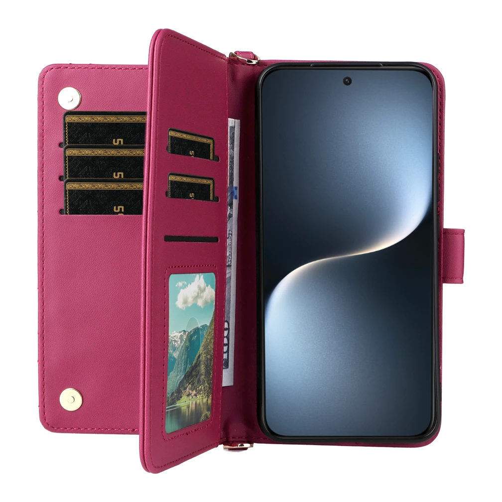 Vintage Leather Flip Phone Case - Fashionable and Stylish Cover