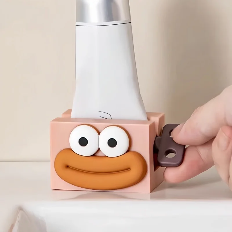 Deluxe Bathroom Toothpaste Dispenser and Holder Set
