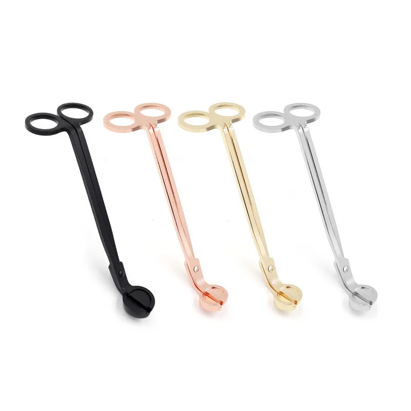 Stainless Steel Candle Wick Trimmer Scissors Handmade Making Trim Wick Cutter Clipper Extinguishing Tool