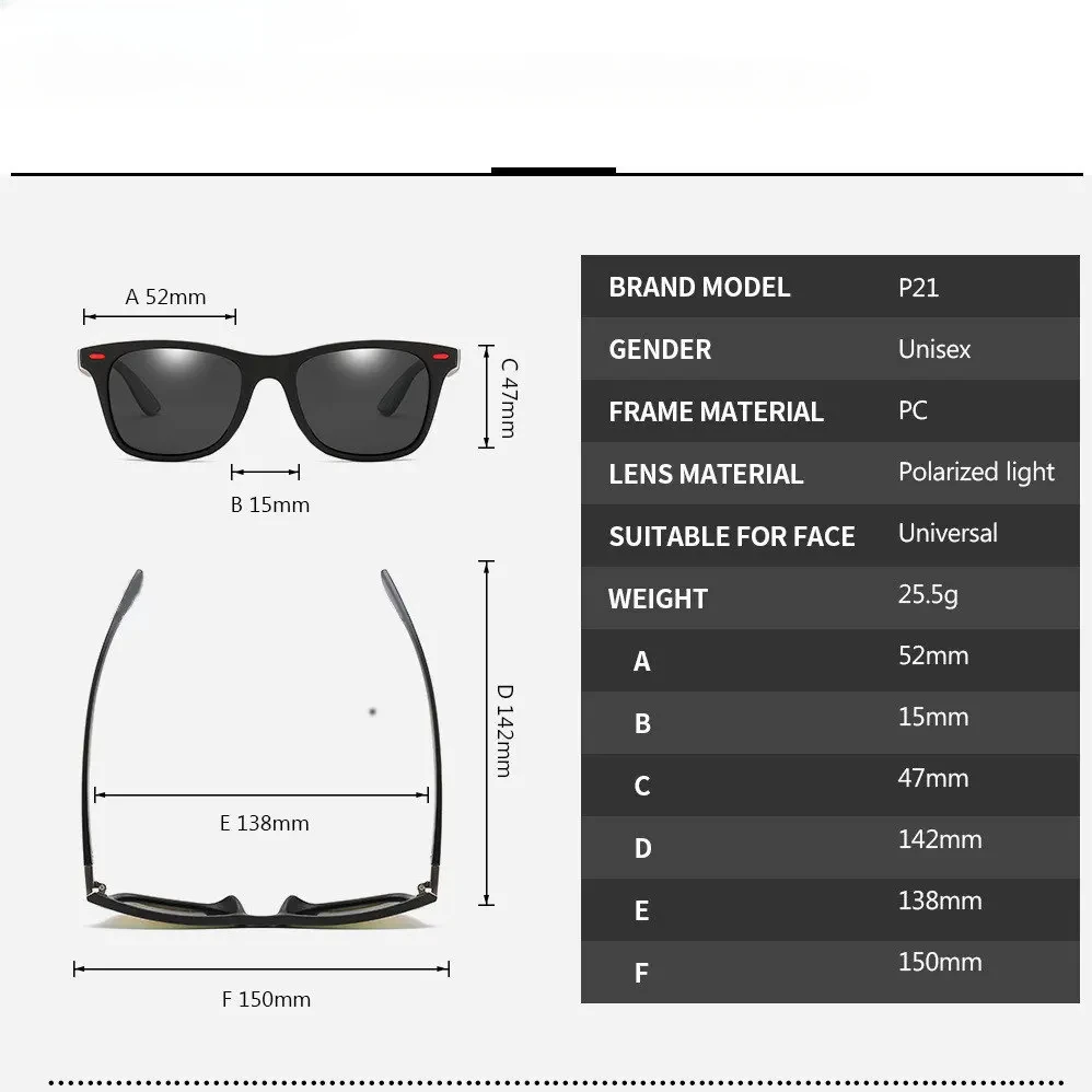 Men\'s Polarized Sunglasses Luxury Driving Sun Glasses For Men Classic Male Eyewear Sun Goggles Travel Fishing Sunglasses UV400