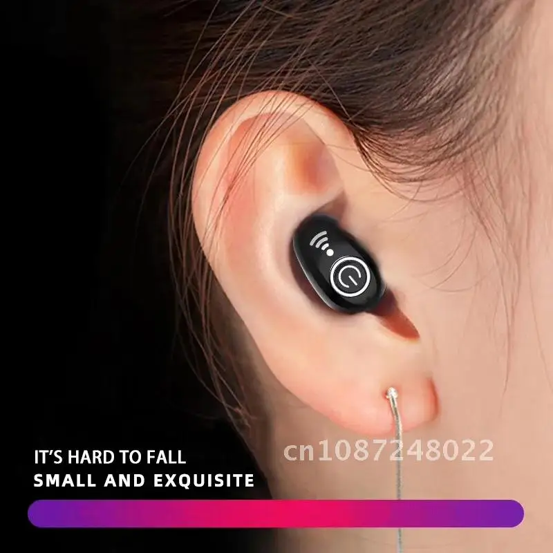 

Mini Wireless Earphone 1pc In-Ear Bluetooth Headphone With Micphone Sports Headset Handsfree Stereo Earbud For Phone
