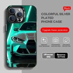 Sleek Black IMD Colorful Silver Soft Phone Case for iPhone 14 Pro (Z1)