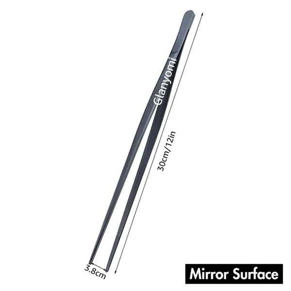 Vibrant Stainless Steel Culinary Precision Tongs for Cooking, BBQ, and Baking Decoration