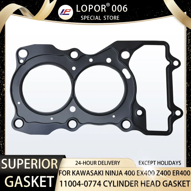 

Lopor Motorcycle Engine Crankcase Cylinder Head Gasket For Kawasaki NINJA 400 EX400 2018-2022 ER400 Z400 19-22 11004-0774 EX ER