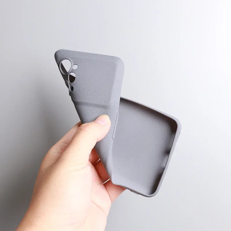 Ultra Thin Matte Sandstone Soft Case with Silicone Camera Protection - TPU Bumper Cover