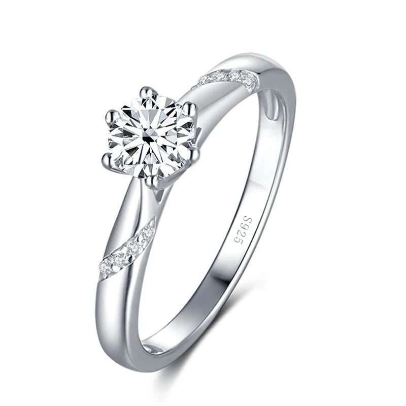 Gica Gema Real 1-3 Carat Moissanite Diamond Rings For Women Fine