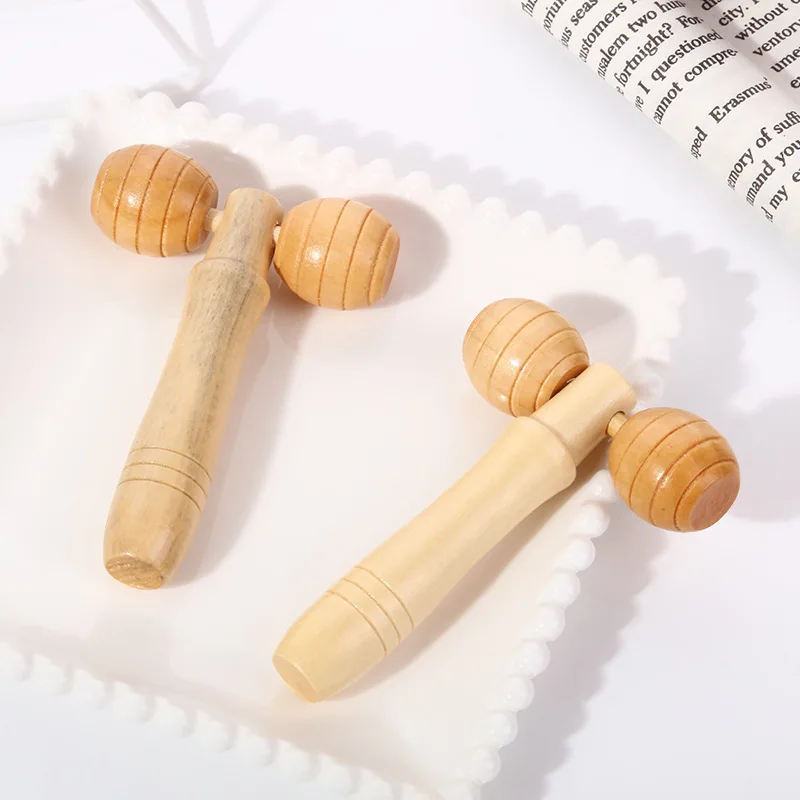 

Wooden Elliptic Roller Massager Portable Massage Tools For Face Neck Muscle Relax Full Body Muscle Pain Relief Acupoint Massager