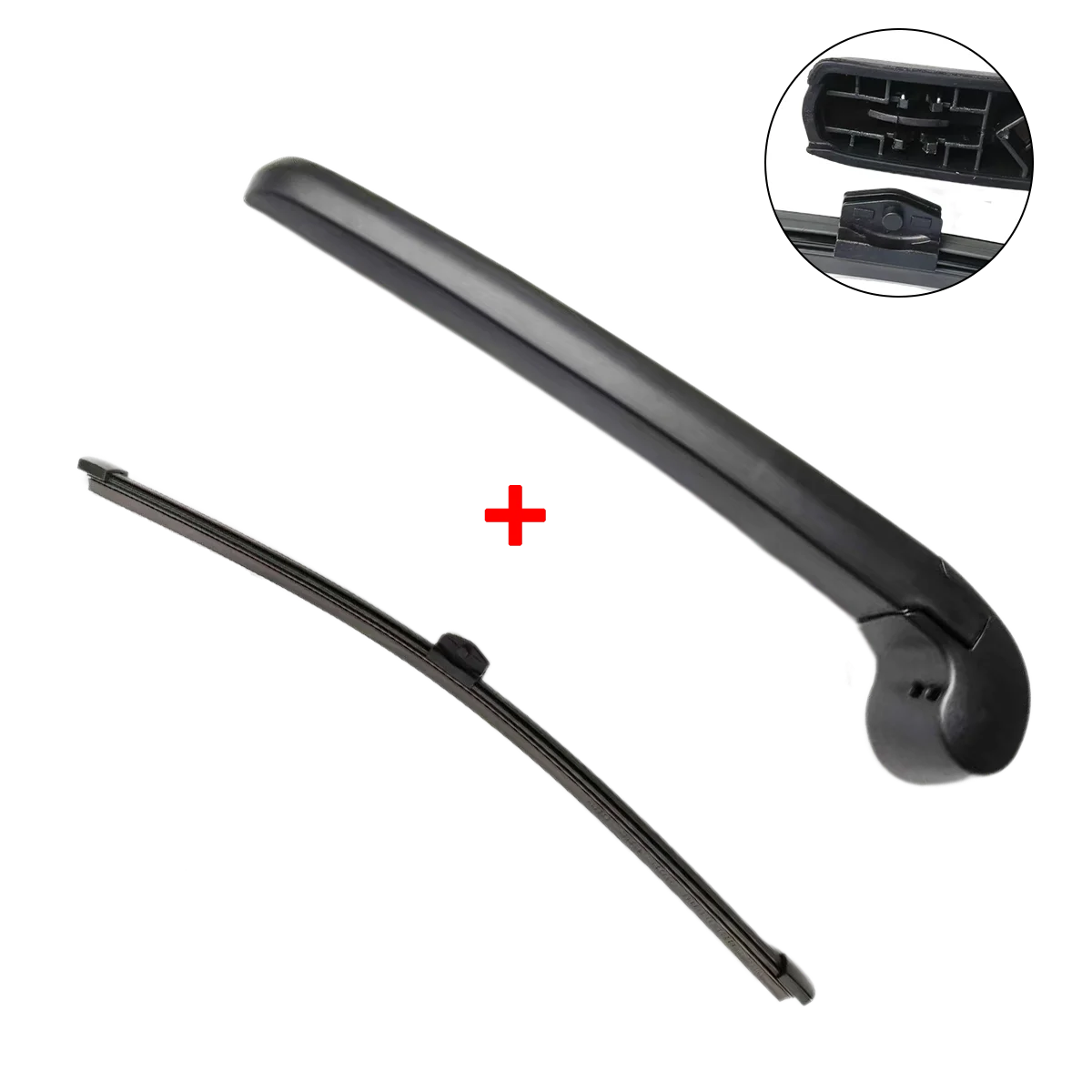 Premium Rear Wiper Blade & Arm Set - Efficient Tailgate Window Rain Brush