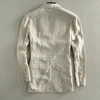new arrival Spring autumn Jacket Linen Suit Male Thin Casual Jacket  Single Breasted blazer high quality size M L XL XXL 2