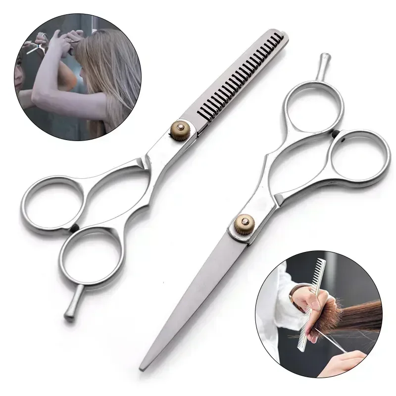 hair cutting scissors stainless steel 6 inches for hair thinning and cutting clipper hairdressing products haircut trim