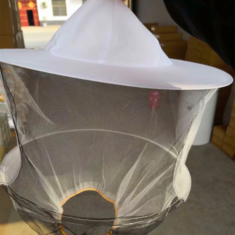 Beekeeping Protective Apparatus White Bee Hat Double Wire Beekeeping