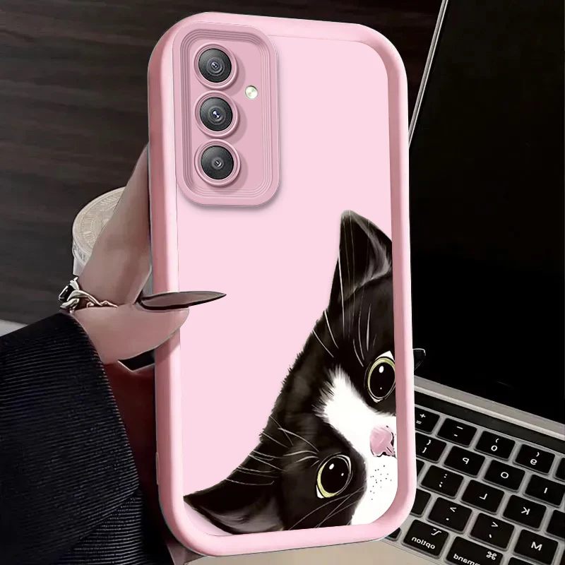 Chic Black Cat Pattern Phone Case Cover