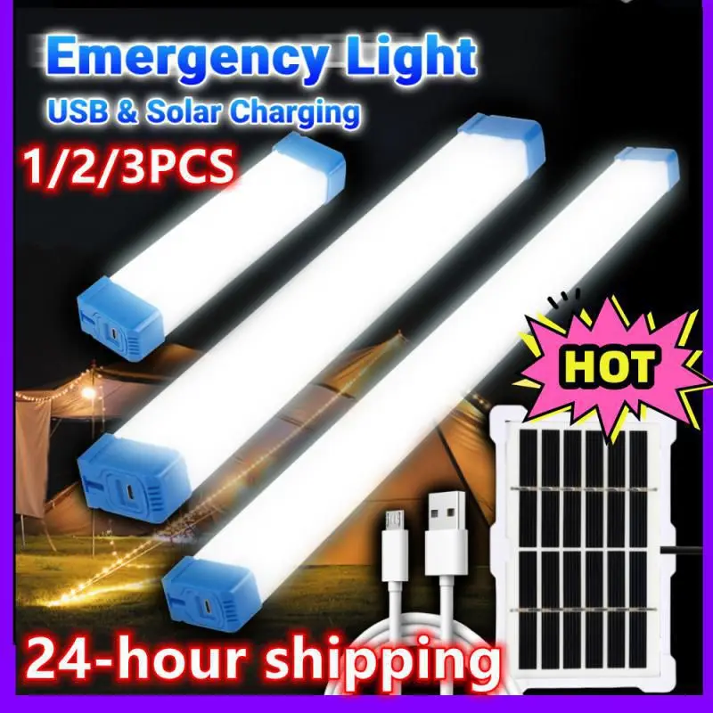 

Magnetic Led Emergency Lights Multi-function Home Power Failure Work Fill Light Rechargeable Camping Lamps Long Strip 3 Gears