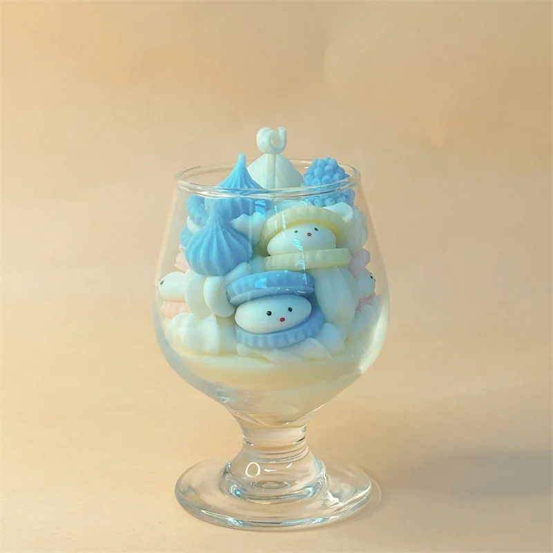 3D Simulated Sandwich Cookies Shape Silicone Candle Mold Epoxy Resin DIY Cream Wax Making Soap Cake