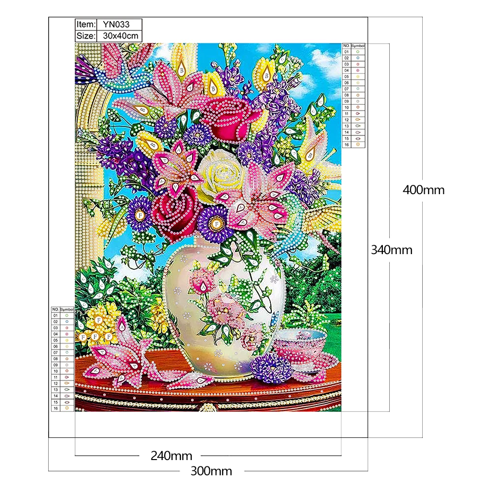 5D DIY Flowers House Diamond Painting Special-shaped Partial Drill Rhinestone Crafts Paintings For Office Living Home Decoration diamond painting,diamond art painting kit,diamond painting set