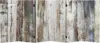 Red Lantern 3 Ft. Short Double Sided Winter Woods Canvas Folding Screen 6 Panel Freestanding Partition And Separator For Modern 1