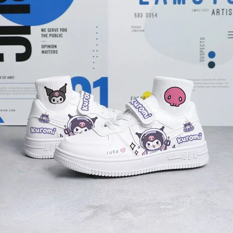 

26/34 yards Kuromi My melody cartoon casual sports shoes Sanrio spring and autumn comfortable white shoes Cinnamoroll flat shoes
