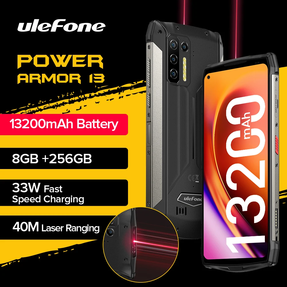 Ulefone Armor 21 Rugged Phone 16GB RAM 256GB ROM Smartphone Android 13 G99  moblie phone 64MP 9600mAh 4G Cellular Global Version - AliExpress