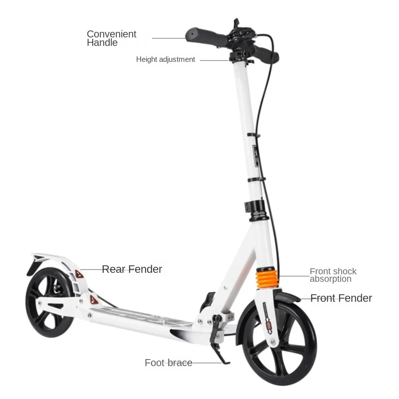 TULX Foldable And Sturdy Scooter Is Suitable For Adults To Use As A Must-have For Daily Travel And Commuting Convenient To Use