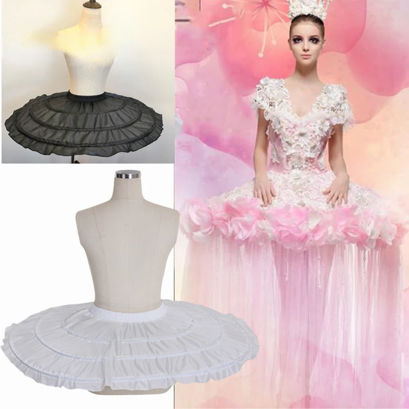 3 Hoops Petticoats diameter 90 cm Wedding Accessories Cosplay Ballet Tutu Dance Crinoline Underskirt Ball Gown