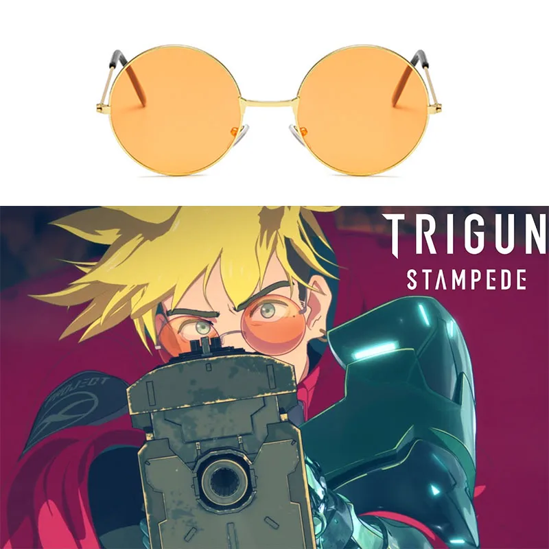 

Аниме Trigu Orange Glasses Vash The Stampede Cosplay Accessories Prop