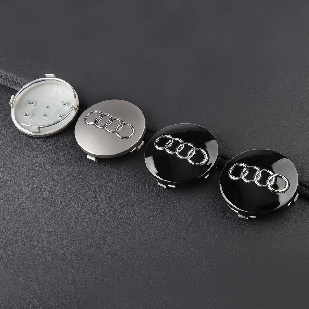 Car Hubcap Decorative Badge Wheel Center Tire Cover 4pcs 59mm For Audi A5 A6 C6 C5 A1 A7 A8 Q2 Q3 TT S3 A4 B5 B6 A3 8P 8V 8L