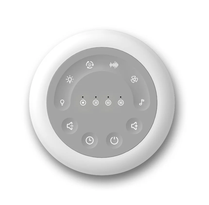 Physical Therapy Equipments Portable Sleep Fan Sound Machine White Noise Machine RGB Night Light For Baby sound machine