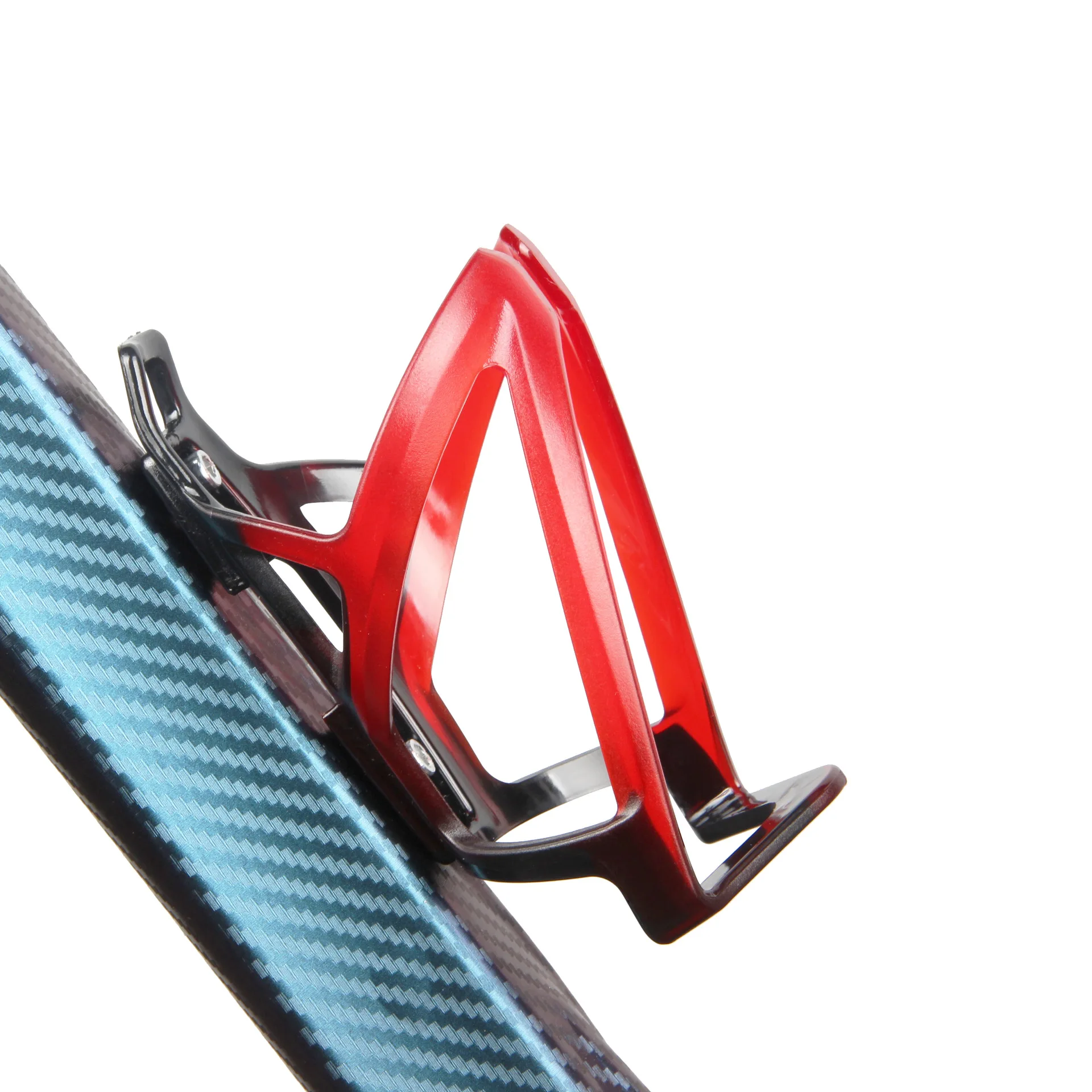 2 Portaborraccia Per Bicicletta In Lega Di Alluminio, Montaggio Facile, Per Bottiglie Standard - Rosso E Blu - 10