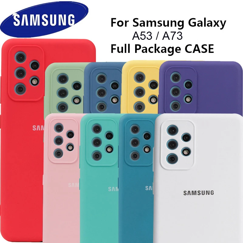 waterproof phone bag Samsung Galaxy A53 5G A73 5G New Upgrade Camera Protector Liquid Silicone Phone Case Samsung Galaxy A53 A73 Original Back Cover mobile pouch bag