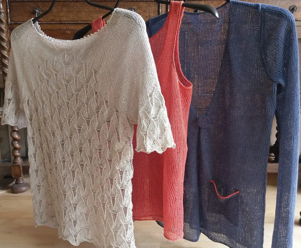 1 Cone 100g 100% Natural Linen Lace Weight Hand Knitting Crochet Yarn for Summer Shawl Vest Garments, Breathable and Cool 6