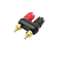 4MM Banana Plugs Socket Couple Terminals Red Black Connector Amplifier Terminal Binding Post Banana Speaker Plug Jack 3